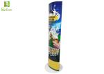 Semicircle Corrugated Paper Floor Display Cardboard Poster Stand For Promotional