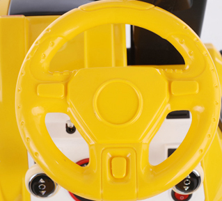 2023 Children's Electric Toys Excavator Engineering Ride On Car for Kids Plastic Yellow