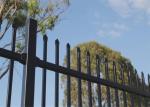 Black Spear Top Industrial Garrison Security Fencing Panels / Perth Garrison