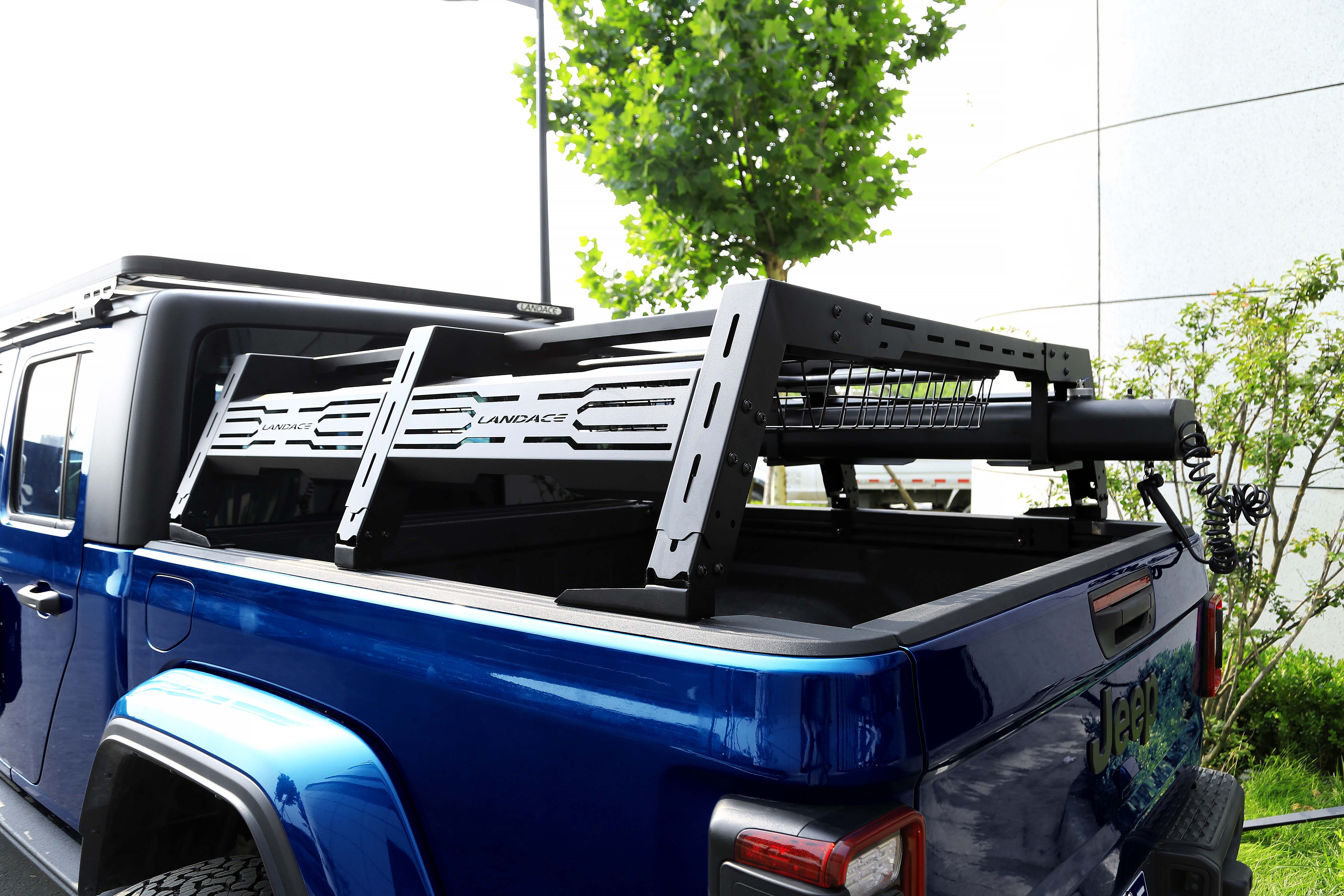 Black Powder Coated Truck Bed Rack For 4x4 Pick Up Trucks