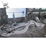 Cycling Track Stainless Steel Sculptures Sport Abstract Metal Sculpture Art Park