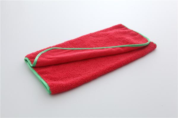 Red color 40x60cm microfiber microfibre car cleaning detailing towels/cloth with