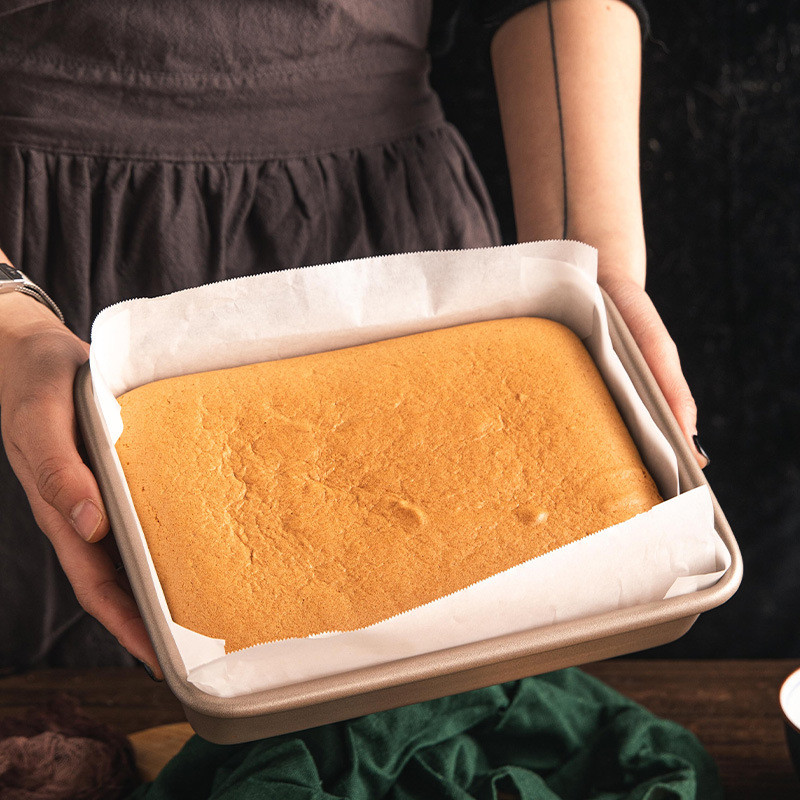Oven Gold 9'' 11'' 13'' Deep Square Bread Pan Thicken Non Stick Loaf Pan