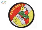 Embroidery Shoes Logo Iron On Patches For Clothes Emergency , Blue And White