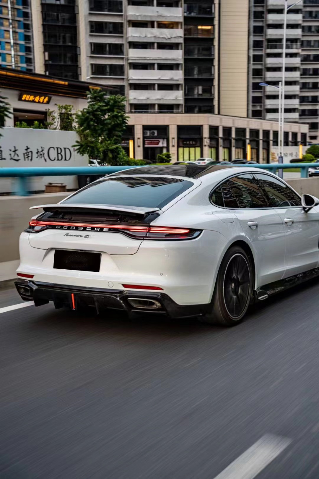 For Porsche Panamera Carbon Fiber Body Kit Panamera Carbon Fiber Front Lip Diffuser Spoiler Side Skirt