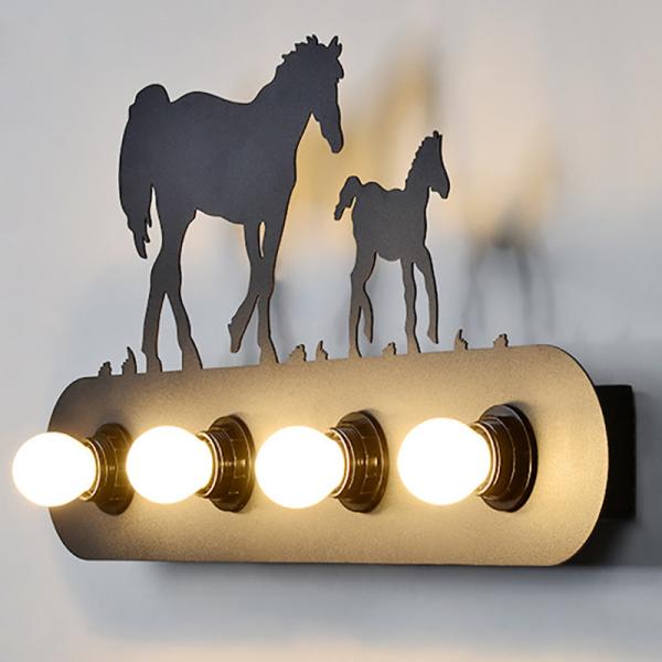 American country restaurant Fashion creative industrial led indoor wall lamps