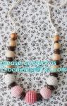 Teething necklace Baby Shower Girl, Baby Flower Bracelet, Mommy Charm Bracelet,