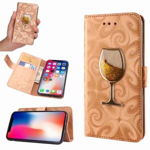 Wholesale Iphone, Samsung flowing red wine wallet leather case, Iphone Xs Max wallet leather case,Samsung wallet leather case from china suppliers