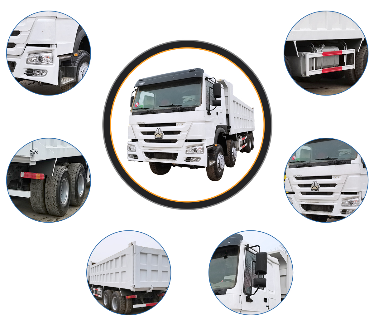 Maximum Torque Nm of 1000-1500Nm Sino Howo 6x4 Used Dump Tipper Truck in Good Condition