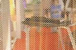 Metal Fireplace Screen Curtain Safety Spark Guard Decorative Metal Fireplace