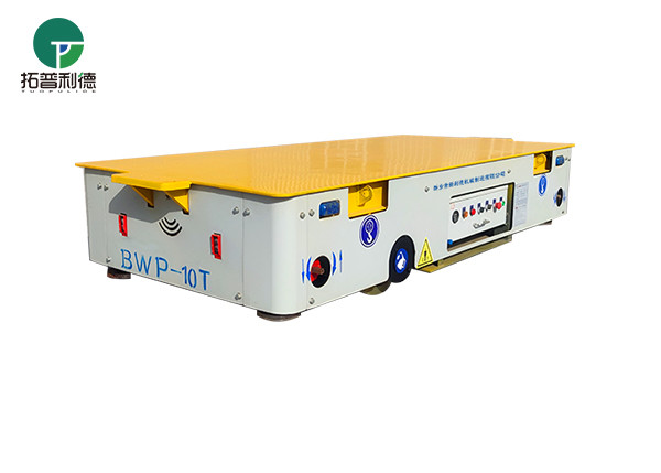 Battery Operated 10 Ton Material Handling Electric Trackless Transfer Trolley