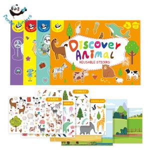 Wholesale Learn Knowledge Reusable Sticker Book Paper Stimulate Creativity CMYK Printed from china suppliers