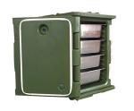 Nylon Handles Insulated Food Pan Carrier External Size 63.5*46*64cm