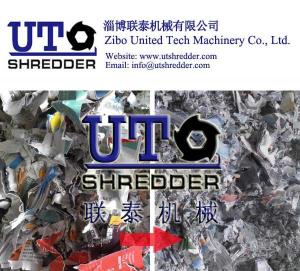 Wholesale hot sales waste coated paper shredder/ cellular cardboard shredder/ whiteboard paper shredder/ single shaft shredder from china suppliers