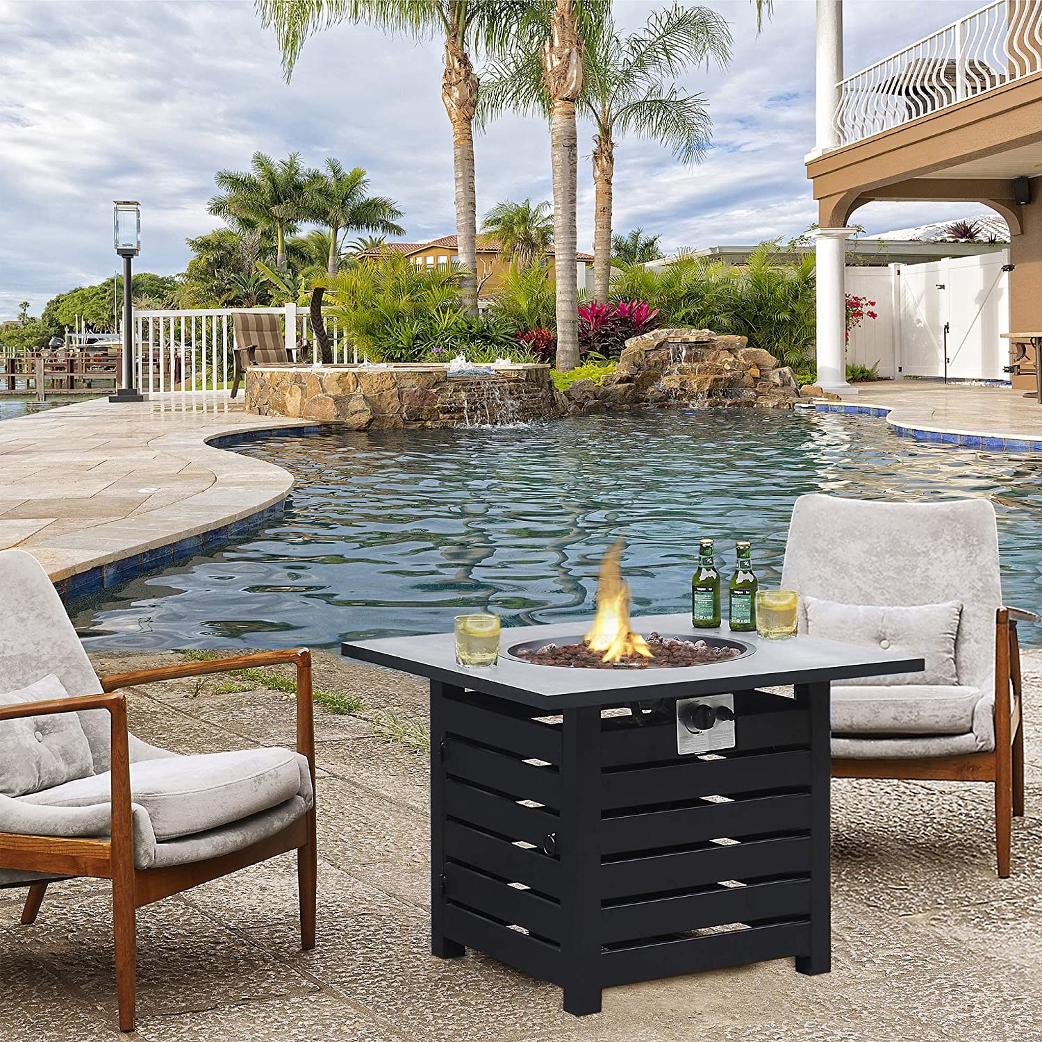 32'' Outdoor Natural Gas Firepit