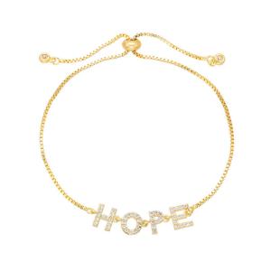 Wholesale Initial 18k Gold Jewelry Personalised Zircon Letter Name Bracelet from china suppliers