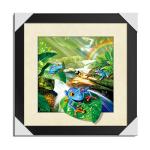 Dogs Animal 3D Lenticular Poster For Hotel Decoration With 40x40cm Size
