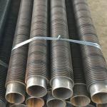 DELLOK Steel spiral finned tubes high frequency welded finned tubes seamless