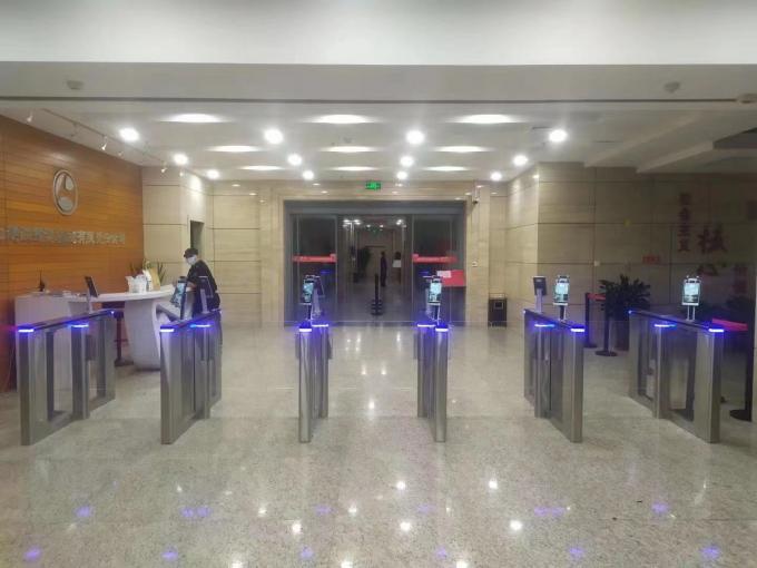 Bi - Directional Paddle Swing Barrier Gate / Security Turnstile Gate CE Approval 0