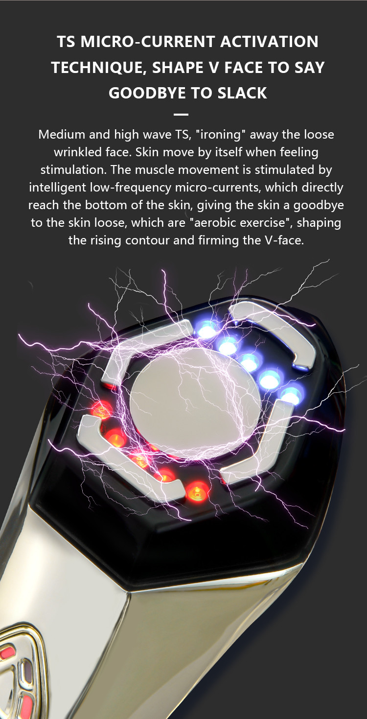 Rejuvenating 12W Vibrating Beauty Apparatus Ultrasonic Rf Ems