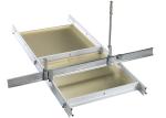 Aluminum Open Grid Lay In Deco Suspended Ceiling Tiles / Commercial Center