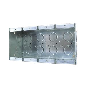 Wholesale 4 Gang Mansory Steel Conduit Box 1.60mm Thickness Zinc Plated 1/2&quot; 3/4&quot; from china suppliers