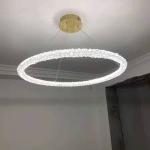 Luxury Living Room Crystal Chandelier Modern Home Decor Circle bedroom