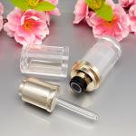 10mL Clear Acrylic Essential Oil Bottle With Glass Dropper, Flower Basket Cap