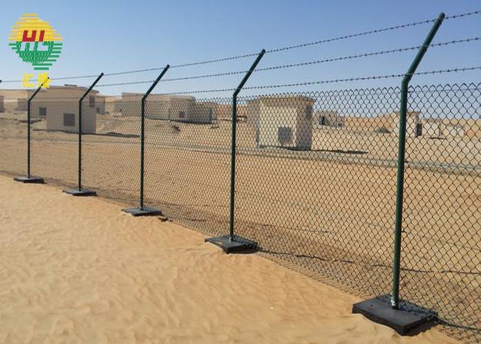 Green Pvc coated  Chain link fence for Baseball Fields or other play ground. 8