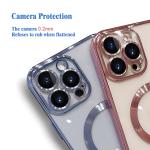 Electroplate TPU Magsafe Phone Case Shockproof Magnetic For IPhone 16 15 14 Pro