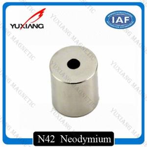 Wholesale Round Hollow Cylinder Ndfeb Permanent Magnet N52 Diametrically Magnetized from china suppliers