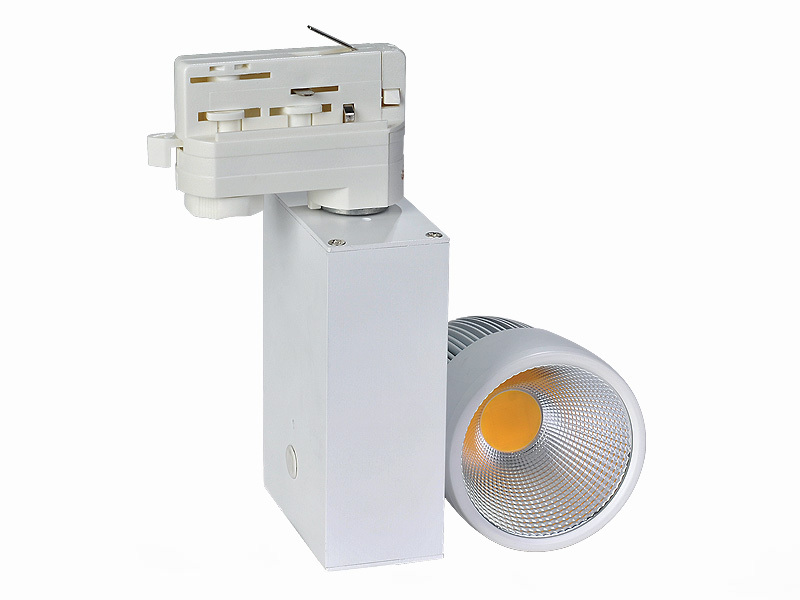high quality 50w led cob track light rail light AC85-265V led COB light source white/black color 500