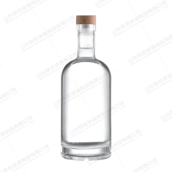 350ml 500ml 700ml 1000ml Glass Wine Bottle With Glass Collar Healthy Lead Free