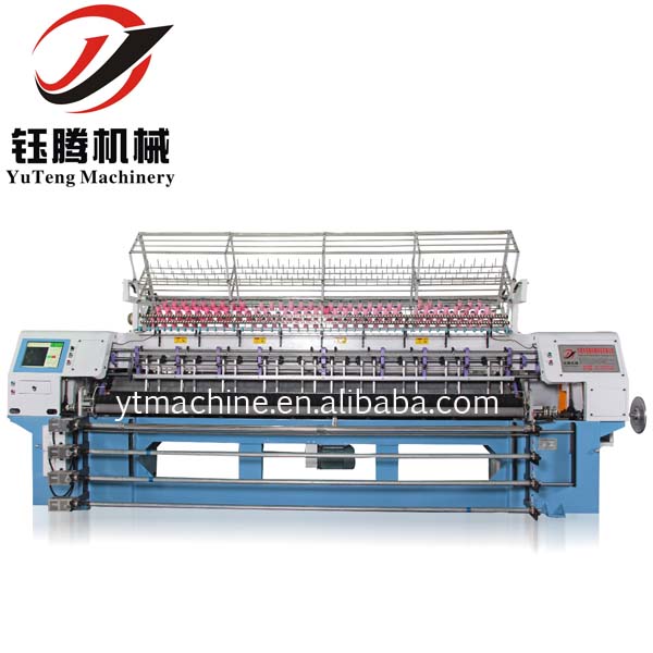 128" Computerized Multi Needle Quilting Machine For Shuttle Sewing