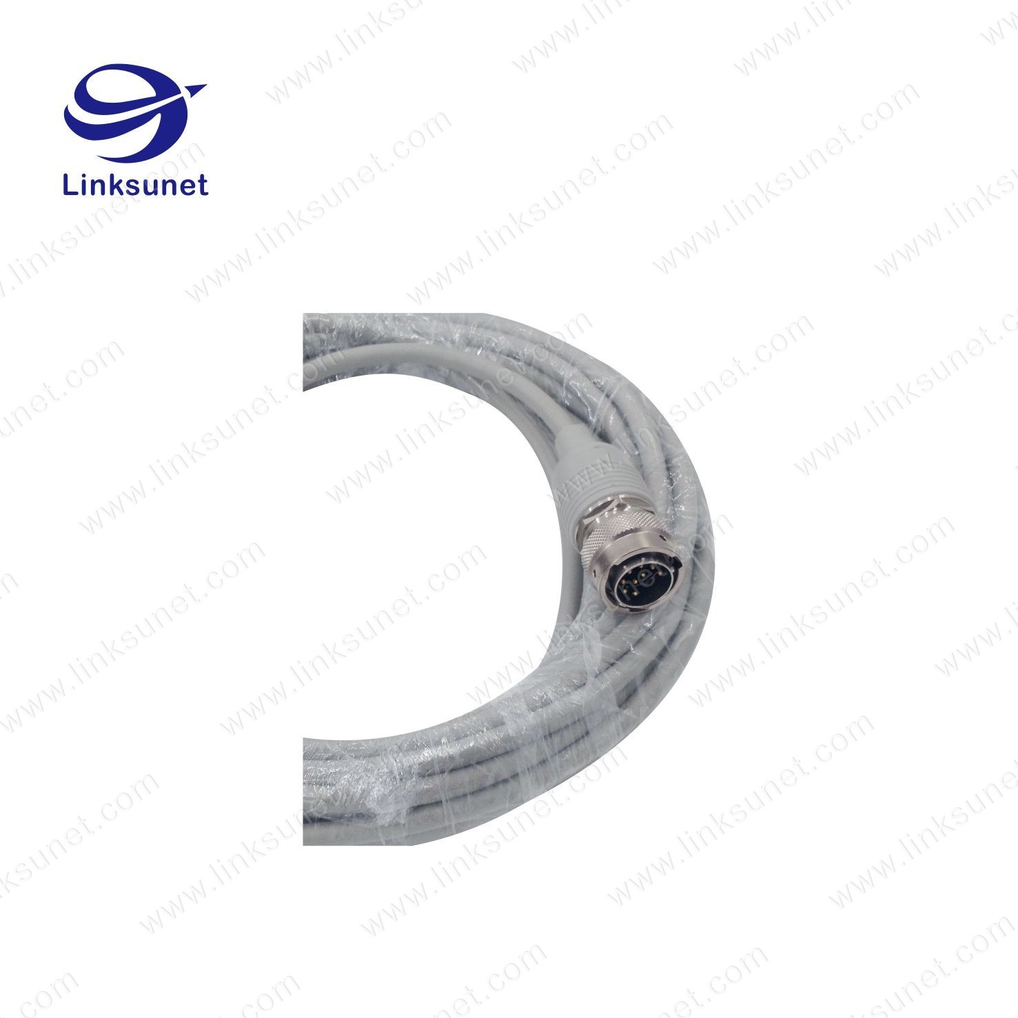 Amphenol Copper - Zinc alloy connectors SMB signal grey wire harness for robot