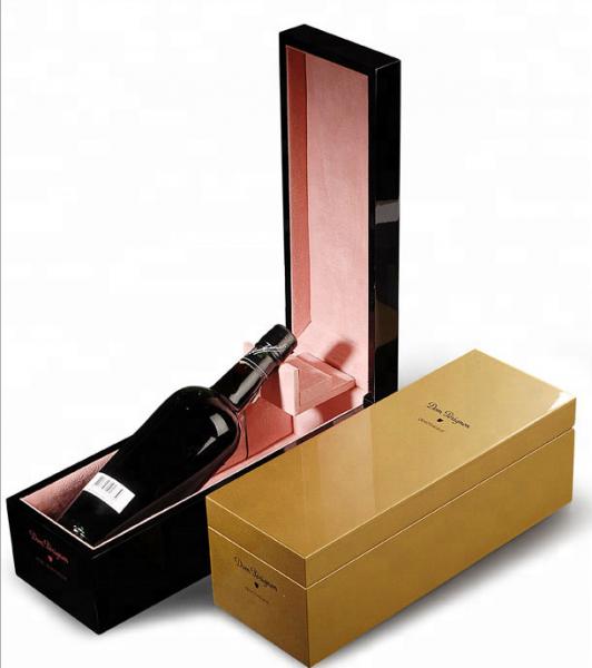 Quality Luxury Custom Packaging Baby Wine Bottle Drawer Gift Paper Foldable Box for Gift for sale