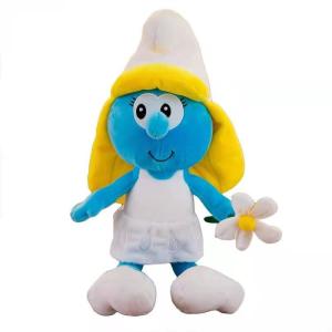 Wholesale 40cm Cartoon Smurf Stuffed Animal Anime Plush Toys Blue Father Blue Sister from china suppliers