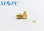SMA Male Angled RF Coaxial Connectors for 2# Semi Rigid / Semi Flexible Cables
