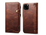 Geniune leather flip phone case for 2019 iphone11 11Rro, 11MAX, plug-in card