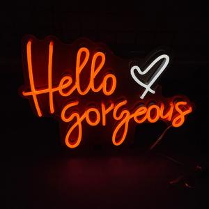 Wholesale Hello gorgeous custom wedding neon sign vasten neon letter signs from china suppliers