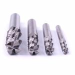 4 Flute AlTiN Coating HRC50 Roughing End Mill 0.6 - 0.8 Um Grain Size Carbide
