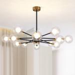 Nordic Molecular LED Pendant Lights Creative Chandelier Bedroom Living Room