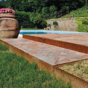 Wholesale non rusting Corten Steel Lawn Edging 2.4m Rusted Steel Garden Edging from china suppliers