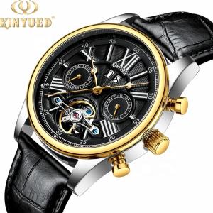 Wholesale Business Modern Tourbillon Mechanical Watch 22mm Width Soft Band from china suppliers