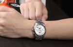 KINYUED J015-3 White Dial Stainless Steel Strap OEM Custom Watches Waterproof