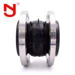 DN100 Single Sphere Rubber Expansion Joint SS304 Metal Flanged Rubber Expansion