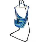 Adjustable Heavy Duty Hammock Chair Steel Stand L Shape for Bedroom Comfort