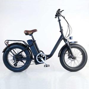 Wholesale OEM logo Step Through 20 Inch Fat Tire Electric Bicycle For Women Outdoor Travel from china suppliers