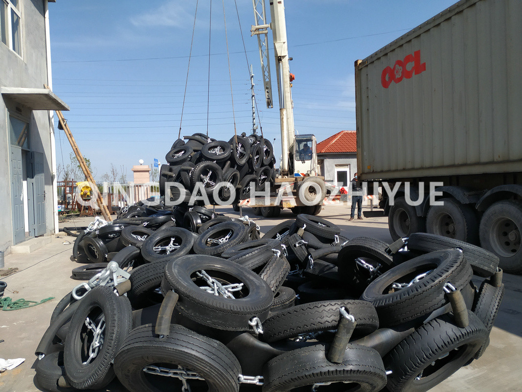 3300x6500mm Yokohama Pneumatic Fender Black Rubber For Docks