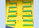 Outdoor big rainbow kids bounce inflatable obstacle course for commercial use